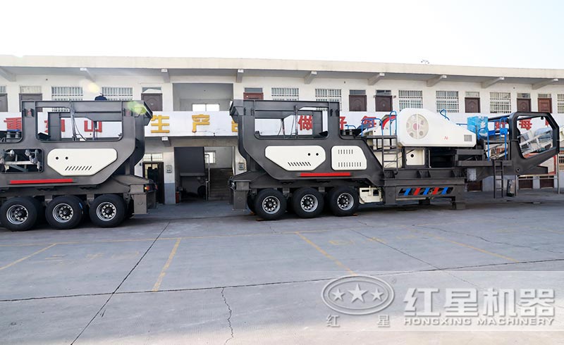 新型環(huán)保輪胎移動碎石機