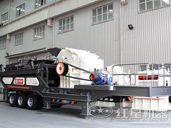 建筑水泥廢料輪胎移動破碎機(jī)：配細(xì)碎機(jī)