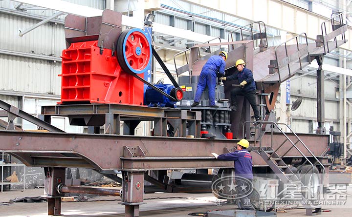 車載式流動破碎石子機定制現(xiàn)場
